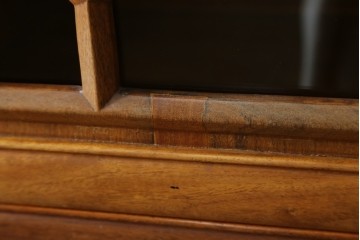 アジアンビンテージ　オリエンタル調の凝ったデザインが魅力の唐木製キャビネット　(R-057152)