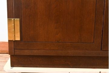 中古　カリモク　domani(ドマーニ)　Morganton(モーガントン)　モダンなデザインがステキなキャビネット(定価約70万円)(食器棚、飾り棚、本箱、収納棚)(R-057154)