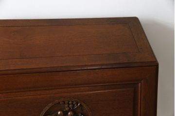 ビンテージ家具　オリエンタルなデザインが目を引くライティングビューロー(引き出し、チェスト、在宅用、在宅ワーク用デスク)(R-057155)