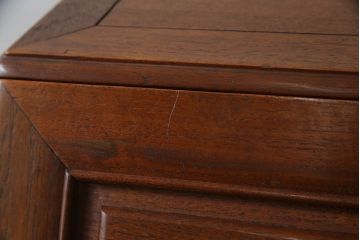 ビンテージ家具　オリエンタルなデザインが目を引くライティングビューロー(引き出し、チェスト、在宅用、在宅ワーク用デスク)(R-057155)