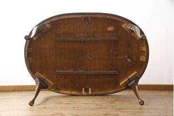 中古　DREXEL HERITAGE(ドレクセルヘリテイジ)　マホガニー材　品のある佇まいが美しいダイニングテーブル(エクステンションテーブル)(R-057186)