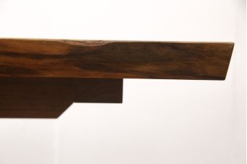 中古　美品　ジョージナカシマ(桜製作所)　MINGUREN DINING(ミングレンダイニング)　美しい木目とどっしりとした佇まいが魅力的なダイニングテーブル(ジョージ・ナカシマ)(定価約120万円)(R-057187)