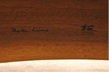 中古　美品　ジョージナカシマ(桜製作所)　MINGUREN DINING(ミングレンダイニング)　美しい木目とどっしりとした佇まいが魅力的なダイニングテーブル(ジョージ・ナカシマ)(定価約120万円)(R-057187)