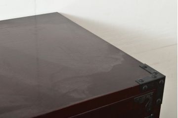中古　美品　ケヤキ(欅)材・中桐　落ち着いた品のある佇まいが魅力的な国産民芸箪笥(和箪笥、衣装箪笥、収納箪笥、引き出し、チェスト)(R-057191)