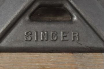 イギリスヴィンテージ　希少!　SINGER(シンガー)　インダストリアルな空間づくりにおすすめのシンガーチェア(椅子、ワークチェア、ビンテージ)(R-057193)