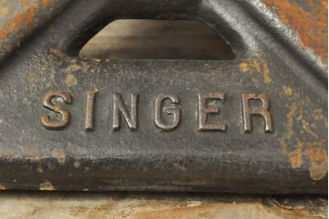 イギリスヴィンテージ　希少!　SINGER(シンガー)　インダストリアルな空間づくりにおすすめのシンガーチェア(椅子、ワークチェア、ビンテージ)(R-057194)