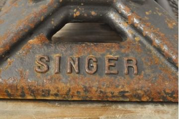 イギリスヴィンテージ　希少!　SINGER(シンガー)　インダストリアルな空間づくりにおすすめのシンガーチェア(椅子、ワークチェア、ビンテージ)(R-057195)