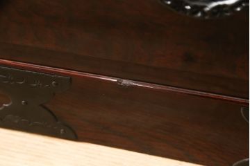 中古　美品　民芸家具　熊野洞　木地呂塗り　欅(ケヤキ)　落ち着きのある色合いと取り入れやすいサイズが魅力の仙台箪笥(整理タンス、収納箪笥、引き出し、サイドチェスト)(R-057200)
