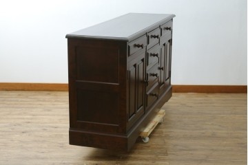 中古　北海道民芸家具　木のあたたかみを感じるサイドボード　(R-057202)