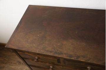 中古　北海道民芸家具　上品な佇まいが魅力的なチェスト(整理タンス、収納タンス、衣装タンス、引き出し)(R-057203)