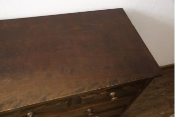 中古　北海道民芸家具　上品な佇まいが魅力的なチェスト(整理タンス、収納タンス、衣装タンス、引き出し)(R-057203)