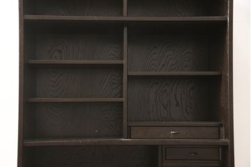 中古　美品　民芸家具　前面ケヤキ材　和モダンな空間づくりにオススメの水屋箪笥キャビネット(食器棚、収納棚、戸棚)(R-057205)