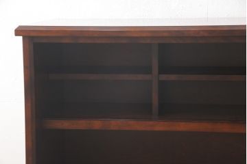 中古　美品　九州民芸家具　シックでモダンなデザインのサイドボード(収納棚、戸棚、食器棚、茶棚)(R-057210)