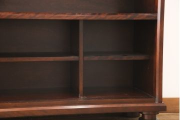 中古　美品　九州民芸家具　シックでモダンなデザインのサイドボード(収納棚、戸棚、食器棚、茶棚)(R-057210)