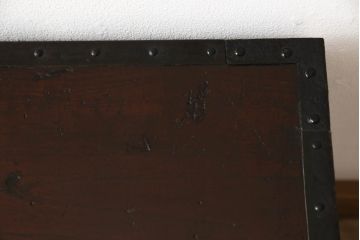 和製アンティーク　歴史を感じさせる佇まいが目を引く総桐船箪笥(帳箱、和箪笥、時代箪笥、桐たんす、小物収納)(R-057211)