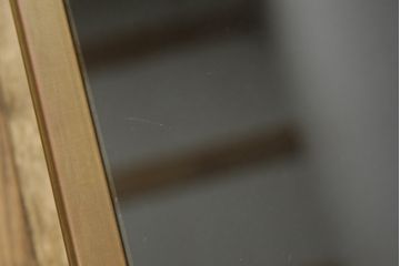 フランスアンティーク　直線的なフォルムがスタイリッシュなガラス卓上ショーケース(ガラスケース、店舗什器)(R-057256)