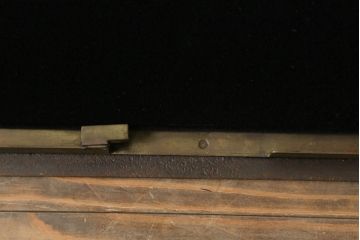 フランスアンティーク　激レアデザイン!　真鍮枠　ディスプレイにおすすめ!背面鏡張りのRガラス卓上ショーケース(ガラスケース、陳列棚、店舗什器、曲げガラス)(R-057258)