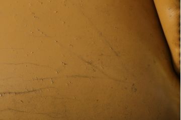中古　SILIK(シリック)　本革と細やかな彫刻が高級感あふれるデスクチェア(定価約90万円)(アームチェア)(R-057259)