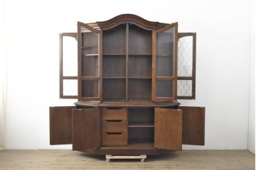 中古　美品　DREXEL HERITAGE(ドレクセルヘリテイジ)　エスペラント　クラシカルな佇まいが魅力のキャビネット(定価約120万円)(カップボード、食器棚、飾り棚、戸棚)(R-057261)