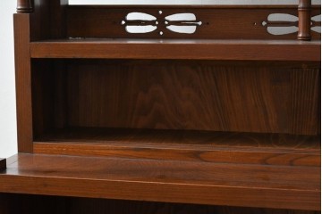 和製アンティーク　三方ケヤキ材　上手物!木の温もりを感じられる茶箪笥　(R-057293)