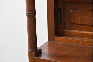 和製アンティーク　三方ケヤキ材　上手物!木の温もりを感じられる茶箪笥　(R-057293)