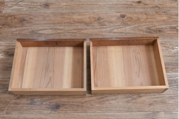 和製アンティーク　三方ケヤキ材　上手物!木の温もりを感じられる茶箪笥　(R-057293)