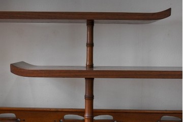 和製アンティーク　三方ケヤキ材　上手物!木の温もりを感じられる茶箪笥　(R-057293)