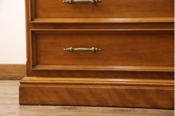 中古　超美品　横浜ダニエル(daniel)　木のあたたかみを感じる上品な衣装タンス(定価約180万円)(引き出し、チェスト、衣装盆、洋服タンス、着物箪笥)(R-057296)