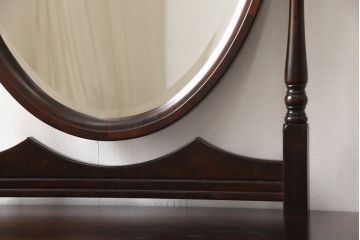 中古　美品　民芸家具　北の匠　山室家具　クラシカルで品のあるデザインが美しいドレッシングチェスト(ドレッサー、鏡台)(R-057299)