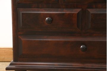 中古　美品　民芸家具　北の匠　山室家具　クラシカルで品のあるデザインが美しいドレッシングチェスト(ドレッサー、鏡台)(R-057299)
