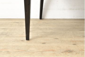 和製ビンテージ　ジャンク品　グラツキ有り　しっかりと編み込まれたラッシがポイント!スタイリッシュなラッシチェア2脚セット(椅子、イス、ヴィンテージ)(R-057305)