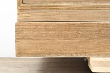 和製アンティーク　前面桐材　落ち着きのある上品な佇まいが魅力的な二段重ね衣装箪笥(チェスト、和タンス、収納箪笥、桐箪笥、桐たんす、引き出し)(R-057329)