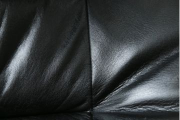 北欧ビンテージ　スウェーデン　G-Mobel社　高級感のある佇まいが魅力的な本革ラウンジチェア+オットマンのセット(一人掛けソファ、1人掛け、アームチェア、レザー、ヴィンテージ)(R-057333)
