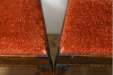 イギリスアンティーク　マホガニー材　気品あるヨーロピアンな雰囲気が魅力のダイニングチェア4脚セット(椅子、イス)(R-057337)