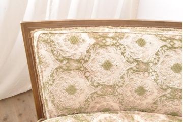 和製ビンテージ　上品さとクラシカルな雰囲気を兼ね備えた2.5人掛けコーナーソファ―(2人掛けソファ、3人掛けソファ、二人掛け、三人掛け、ヴィンテージ)(R-057341)