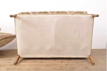 和製ビンテージ　上品さとクラシカルな雰囲気を兼ね備えた2.5人掛けコーナーソファ―(2人掛けソファ、3人掛けソファ、二人掛け、三人掛け、ヴィンテージ)(R-057341)