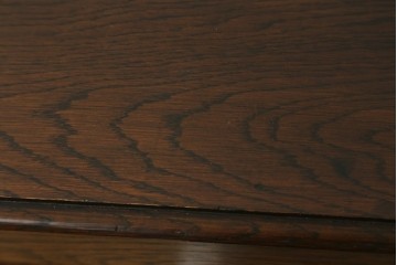 イギリスアンティーク　オーク材　クラシカルな雰囲気を醸し出すステンドグラスブックケース　(R-057344)