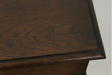 イギリスアンティーク　オーク材　クラシカルな雰囲気を醸し出すステンドグラスブックケース　(R-057344)