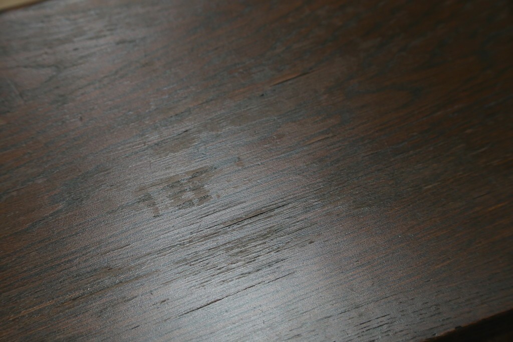 イギリスアンティーク　オーク材　クラシカルな雰囲気を醸し出すステンドグラスブックケース　(R-057344)