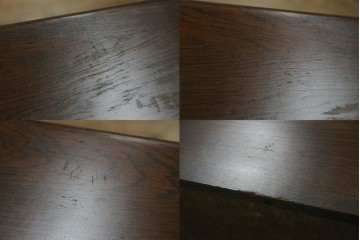 イギリスアンティーク　オーク材　クラシカルな雰囲気を醸し出すステンドグラスブックケース　(R-057344)