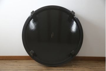 中古　美品　伝統工芸輪島塗　高海堂　天板下のデザインが特徴的な丸座卓(定価約180万円)(ちゃぶ台、テーブル、ローテーブル、ラウンドテーブル)(R-057352)