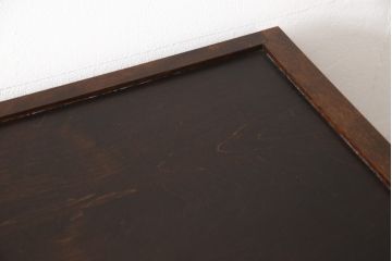 中古　北海道民芸家具　脚を付けてリメイク!　シックな大人空間を演出してくれるキャビネット(食器棚、飾り棚、収納棚、本箱、ブックケース、サイドボード、サイドキャビネット)(R-057353)