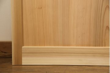 ラフジュ工房オリジナル 杉材 大正ロマン ノスタルジックな雰囲気づくりに活躍するガラス戸4枚セット(色ガラスもお入れできます)(引き戸、建具)(R-057362)