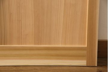 ラフジュ工房オリジナル 杉材 大正ロマン ノスタルジックな雰囲気づくりに活躍するガラス戸4枚セット(色ガラスもお入れできます)(引き戸、建具)(R-057364)