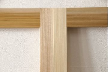 ラフジュ工房オリジナル 杉材 大正ロマン ノスタルジックな雰囲気づくりに活躍するガラス戸3枚セット(色ガラスもお入れできます)(引き戸、建具)(R-057365)