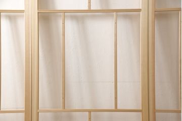 ラフジュ工房オリジナル 杉材 大正ロマン ノスタルジックな雰囲気づくりに活躍するガラス戸3枚セット(色ガラスもお入れできます)(引き戸、建具)(R-057365)