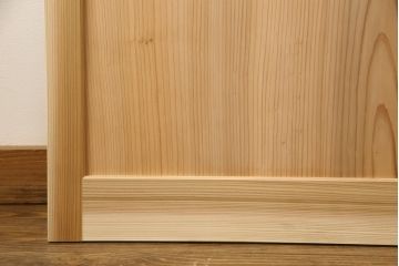 ラフジュ工房オリジナル 杉材 大正ロマン ノスタルジックな雰囲気づくりに活躍するガラス戸3枚セット(色ガラスもお入れできます)(引き戸、建具)(R-057365)