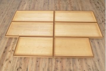 中古　最高級品　松創　秋草図　朱漆塗り　繊細な螺鈿細工が目を引く総桐箪笥(定価推定350万円以上)(衣装タンス、着物箪笥、桐たんす)(R-057380)