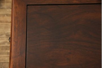 和製アンティーク　時代物　漆塗り　カリン(花梨)材　天板下の装飾がおしゃれな文人文机(座卓、センターテーブル、ローテーブル)(R-057390)