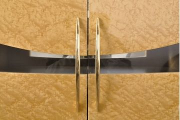 中古　ほぼ新品　超美品　松創(MATSUSO)　エルテ　高級感あふれる大人の空間づくりにオススメのバーズアイキャビネット(定価約260万円)(収納棚、戸棚、ワインキャビネット、バーキャビネット)(R-057392)